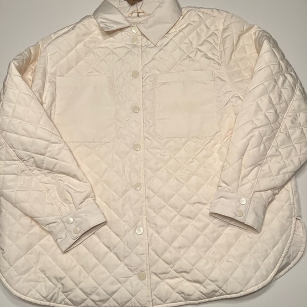 NWT Amazon Essentials Women's 2XL Relaxed Recycled Polyester‎ Quilted Shirt/Jack